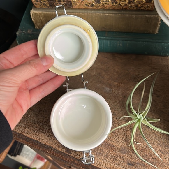 VINTAGE White Farmhouse Ceramic Canister SET - Picture 9 of 9